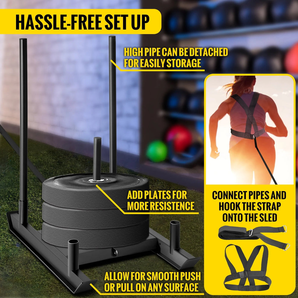 500lbs Capacity Training Sled B3202