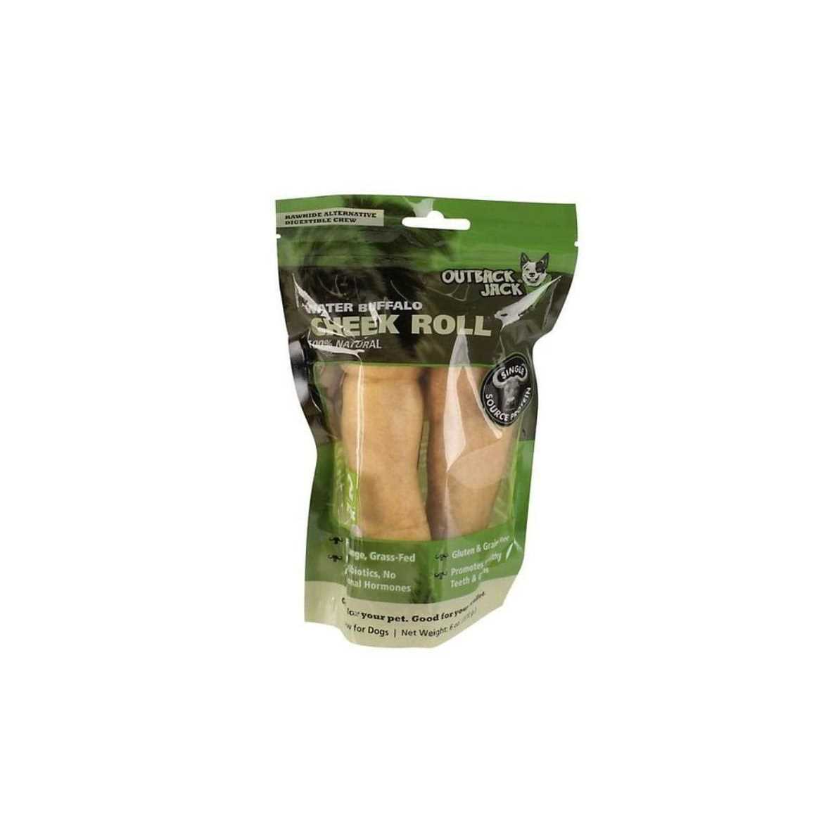 Water Buffalo Cheek Roll Dog Chew Treats P2493