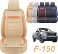 Gray Faux Leather Full Set Pickup Truck Seat Covers B936485