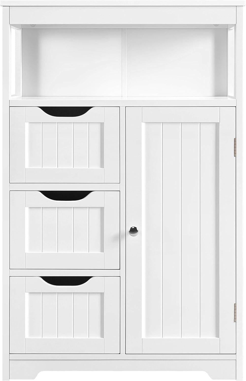 White Free Standing Wooden Bathroom Floor Cabinet D32848