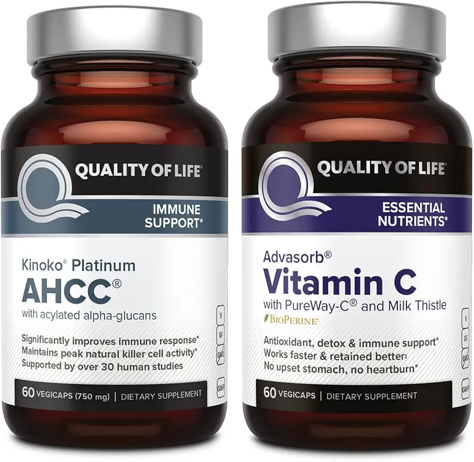Immune Support Bundle AHCC Vitamin C J975