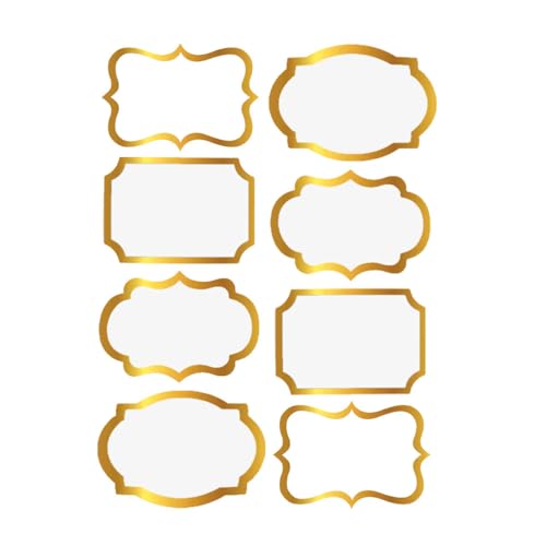 Gold Name Tag Stickers 2x3 inch 200 Pcs J602041
