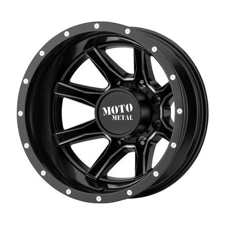 Satin Black Milled 20x8.25 8x165.1 -198mm Wheel S7592