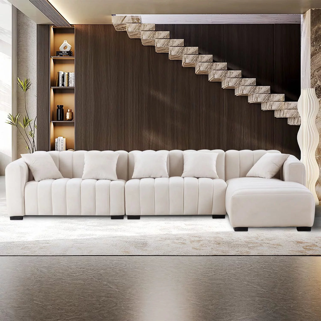 139" L Shaped Sectional Sofa with Ottoman S6769