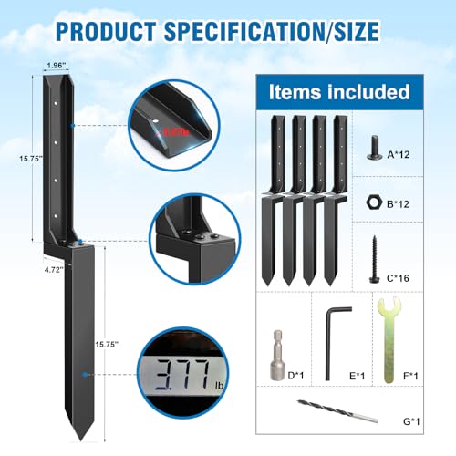 Heavy Duty Fence Post Repair Kit H510703