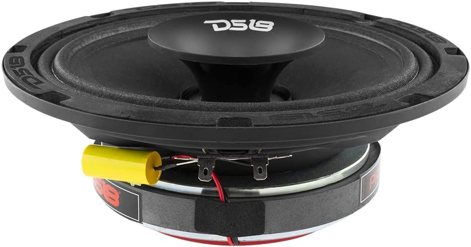 8 Inches Shallow Hybrid Mid-Range Car Audio Loudspeaker with Grill Included 400W Max 200W RMS 4 Ohms E25708