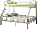 Metallic Gold Metal Twin Over Full Bunk Bed Q7606
