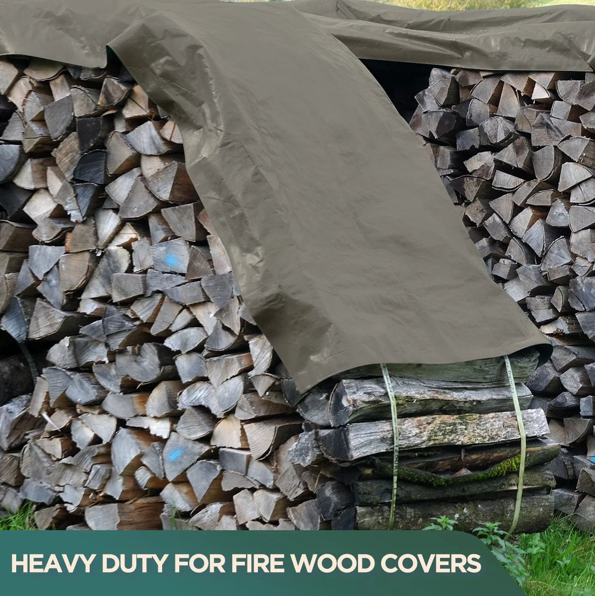 White 6 by 8 Feet Waterproof Canvas Tarp with Rustproof Grommets U1406