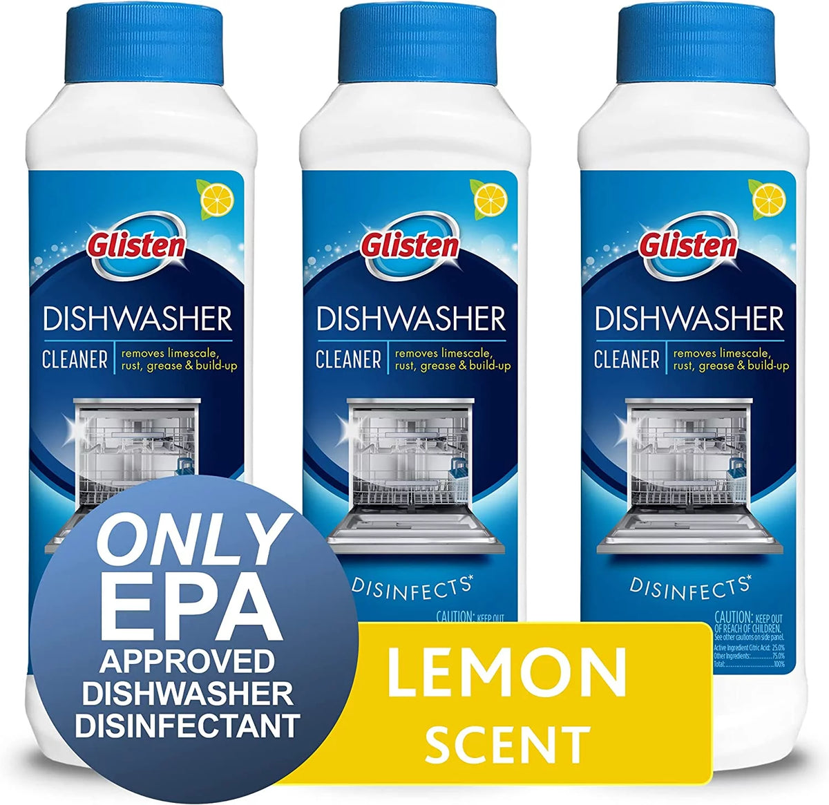 Dishwasher Cleaner and Disinfectant 12 oz 3 Packs C46270