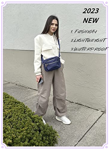 Black Nylon Crossbody Bag V2269