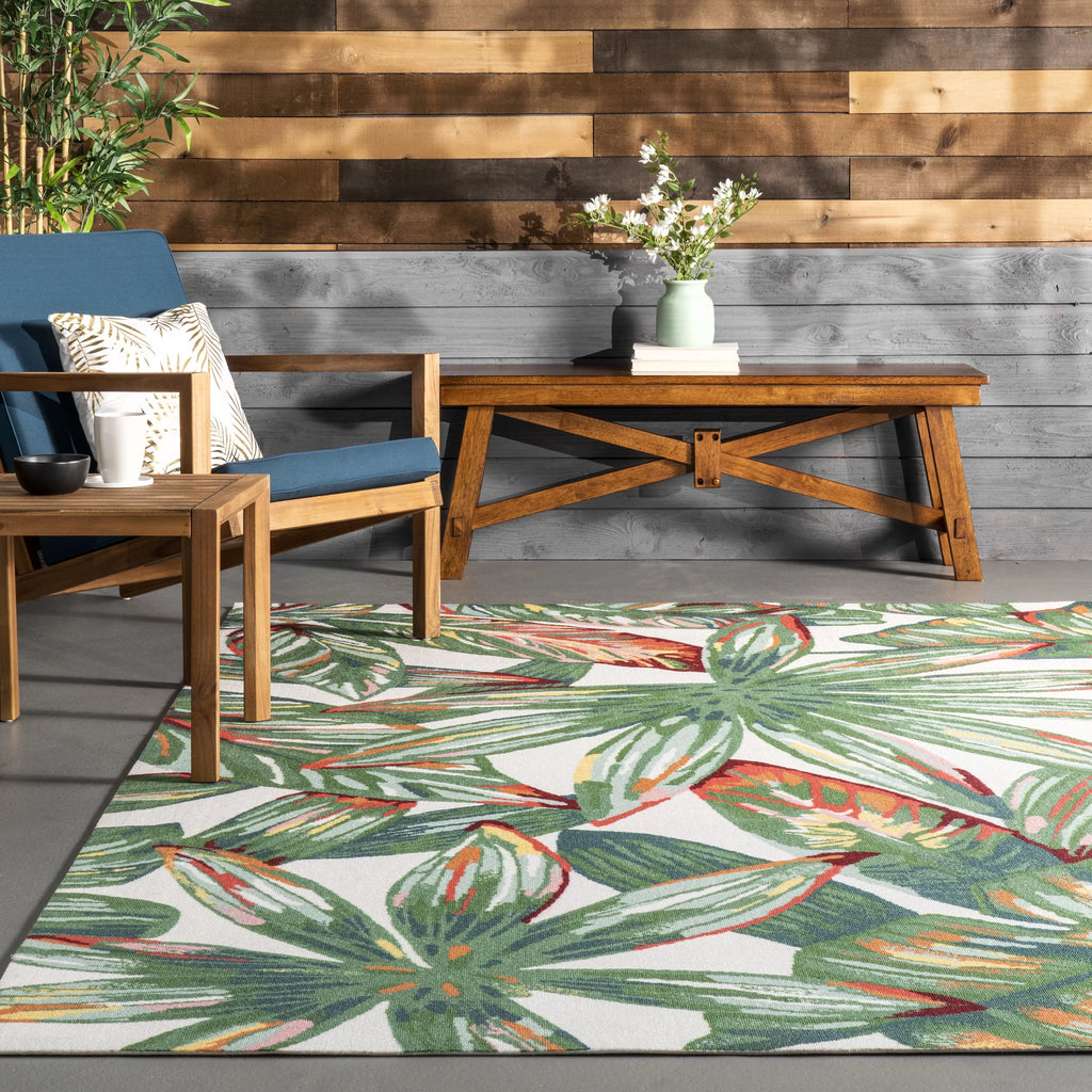 Country Floral Indoor/Outdoor Area Rug 9' x 12' W571