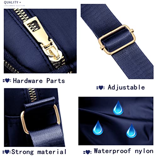 Black Nylon Crossbody Bag V2269