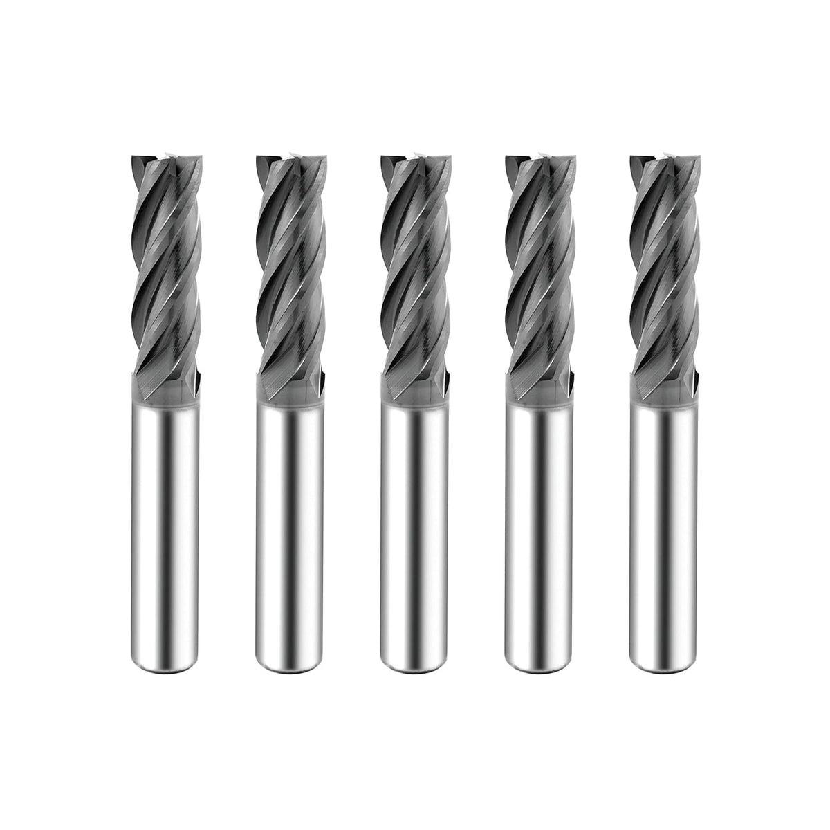 Carbide Square End Mill 4 Flute 5/16 5 Pieces U506