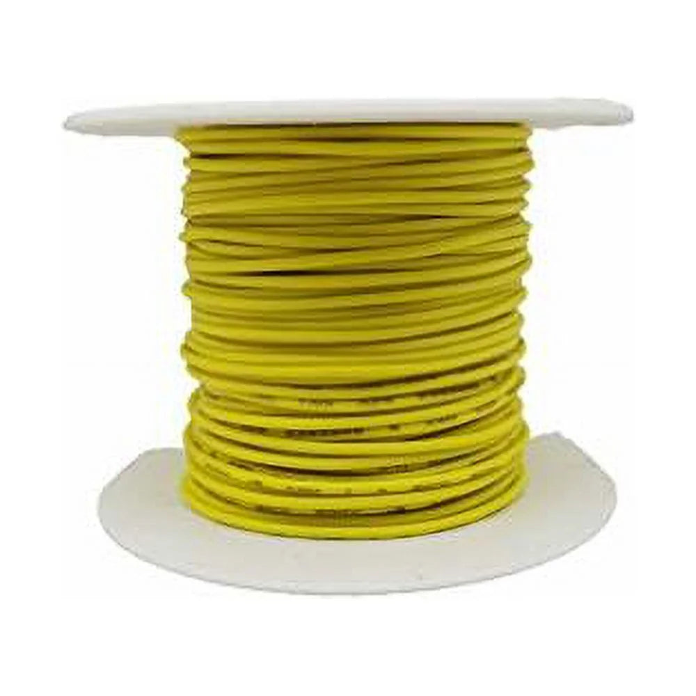 22 AWG Solid Copper Wire with Yellow PVC Insulation H814388