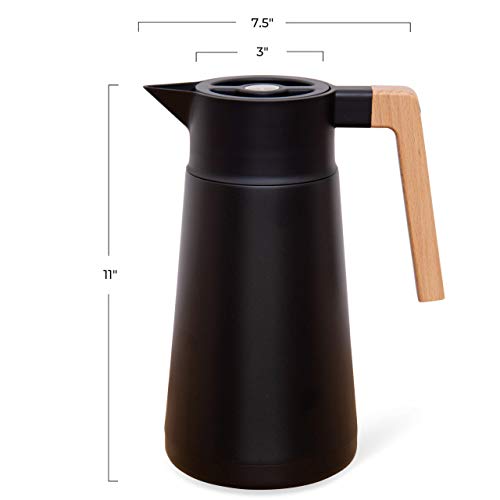 68 Oz Stainless Steel Insulated Coffee Carafe with Tea Infuser and Strainer L518856
