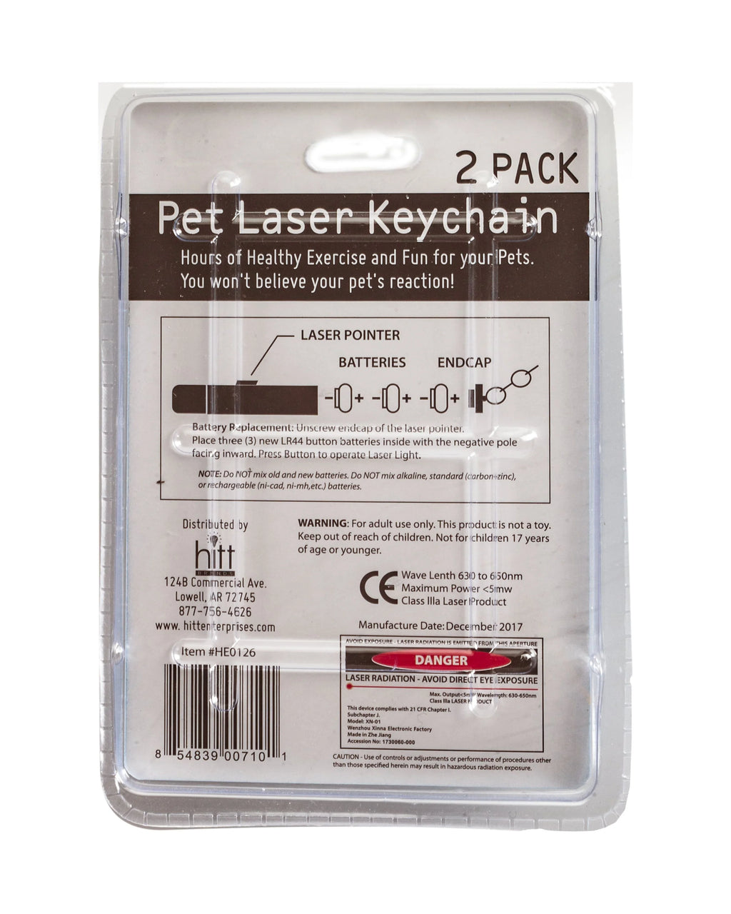 Pet Laser Exerciser Keychain Toy 2 Pack J744971