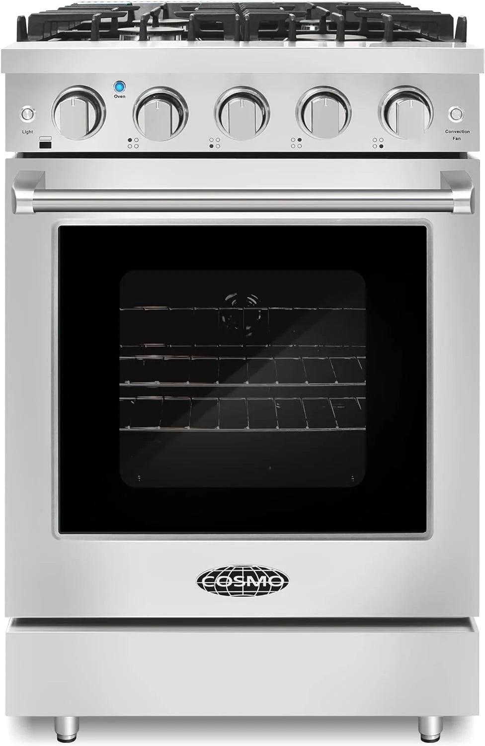 24 in. Freestanding Gas Range with 3.73 cu. ft. Capacity Oven in Stainless Steel V894639