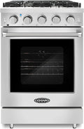 24 in. Freestanding Gas Range with 3.73 cu. ft. Capacity Oven in Stainless Steel V894639