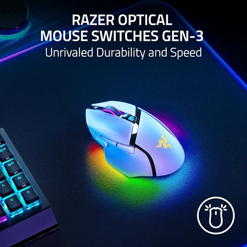 Black Wireless Gaming Mouse with HyperScroll Tilt Wheel J9630