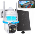 Wireless Solar Outdoor Security WiFi Camera with 360 View and IP65 Waterproof G638