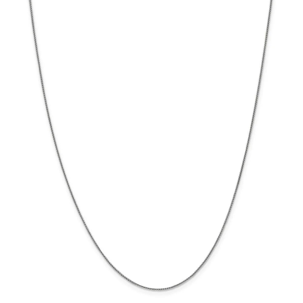 14K White Gold .8mm Baby Wheat Chain W498532