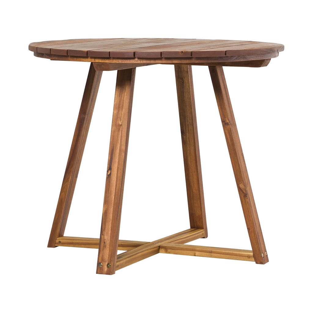 30” Solid Acacia Wood Outdoor Dining Table K1219