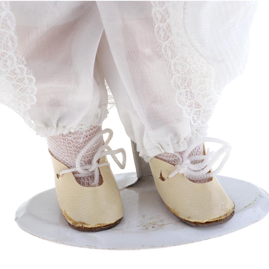 12inch Porcelain Doll with Lace Dress & Stand N870
