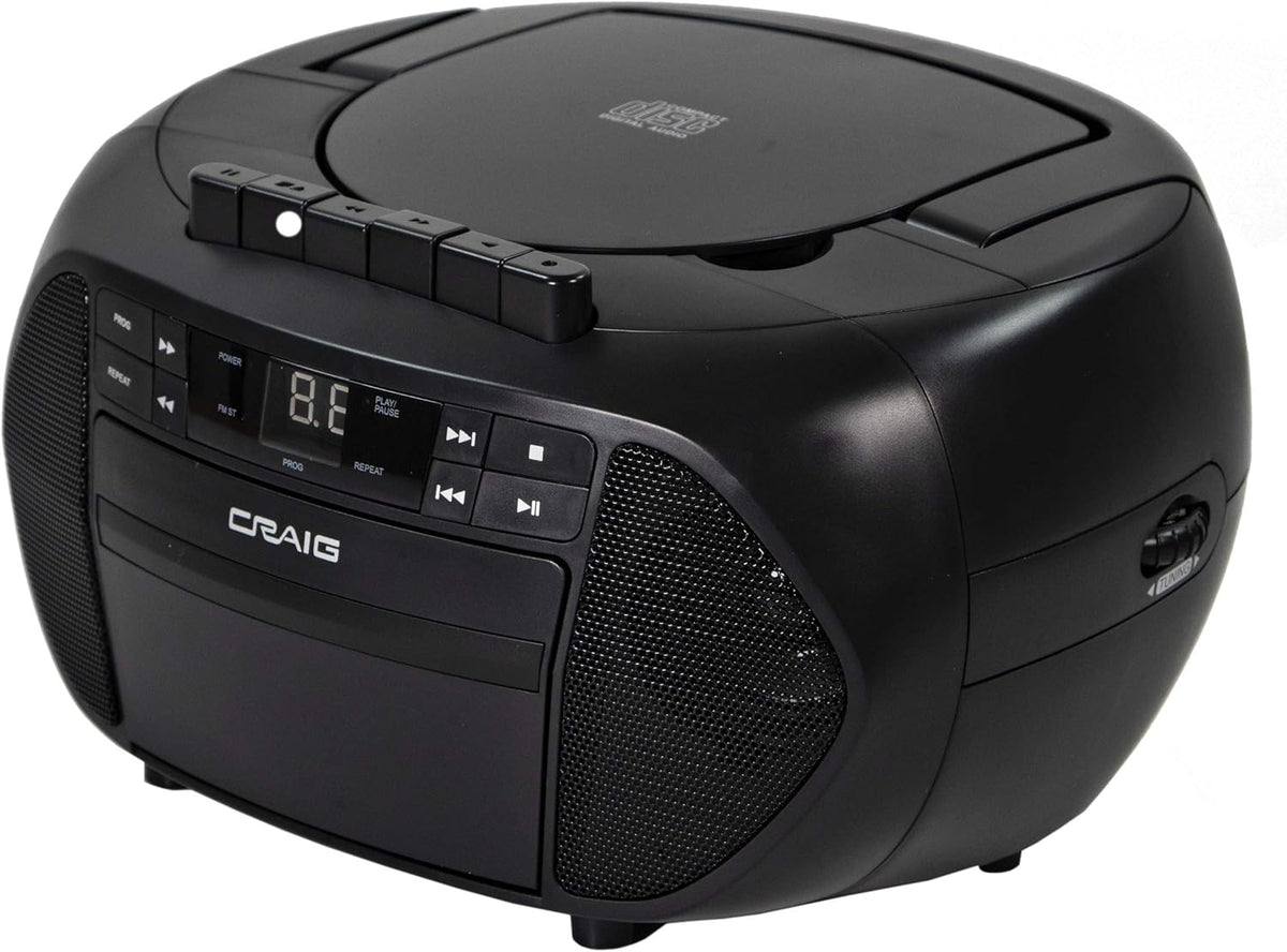CD Boombox with AM/FM Stereo Radio and Cassette Player/Recorder Pack of 2 P4971