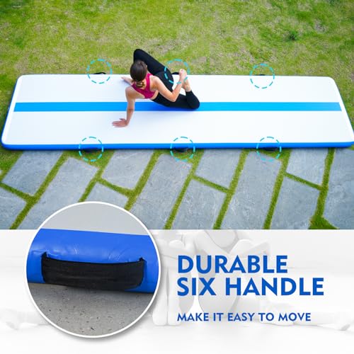 Inflatable Gymnastics Mat 10ft/13ft 4in Thick with Electric Pump V600