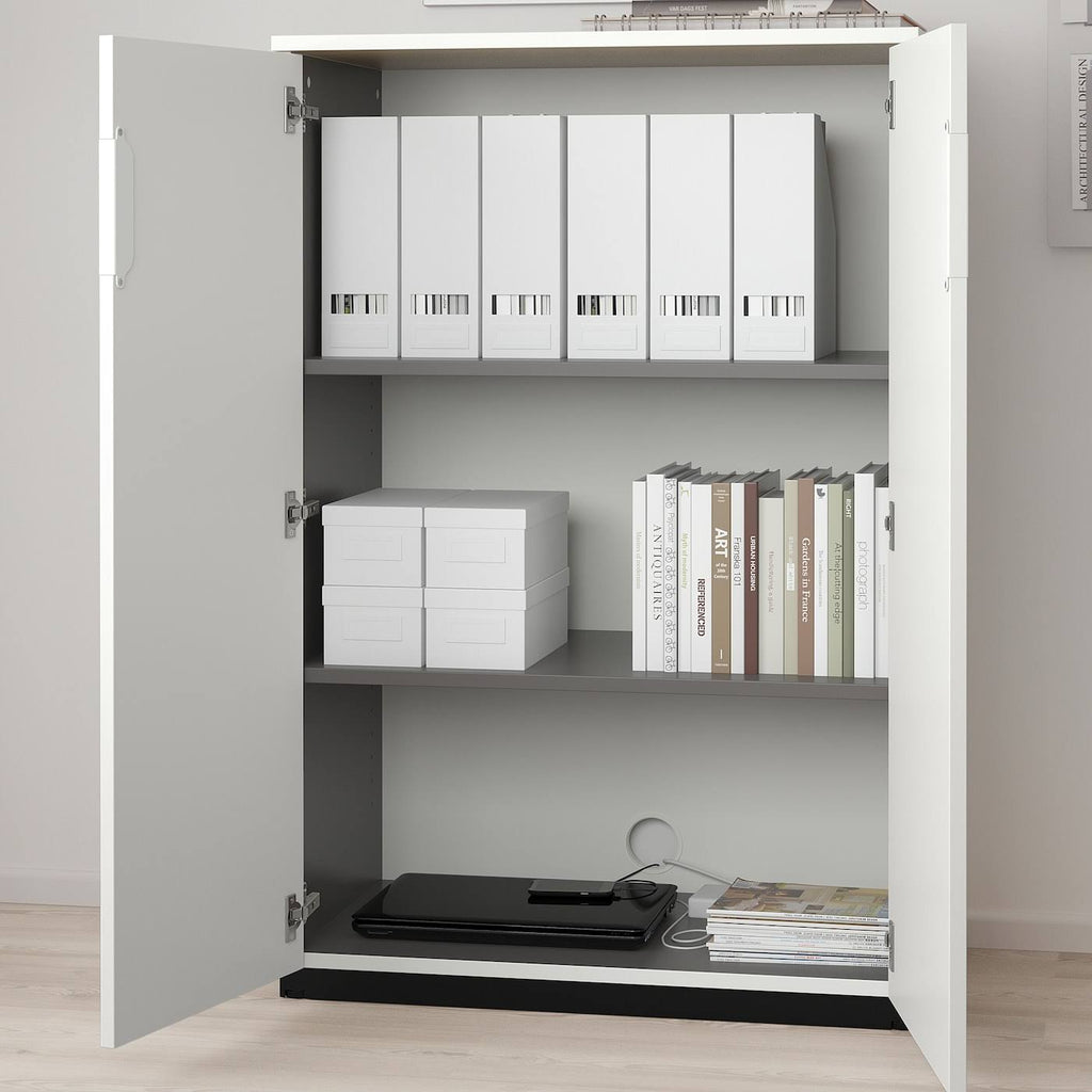 White Cabinet with Doors R800920