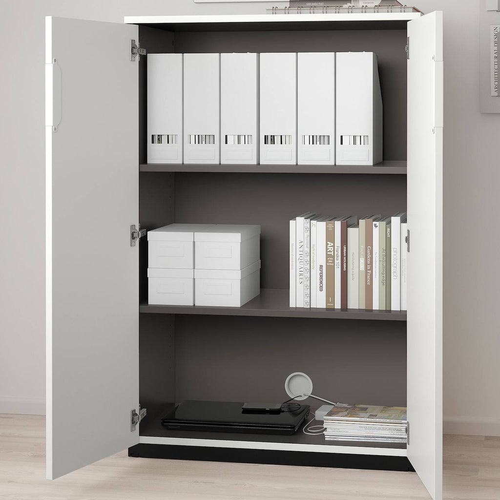 White Cabinet with Doors R800920