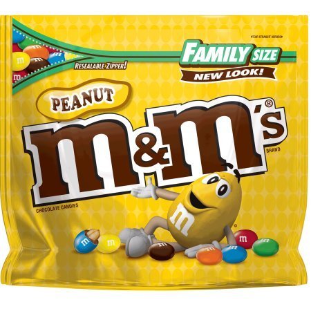 M&M's Peanut Candy, 19.2 Ounce (4 Bags) W670418