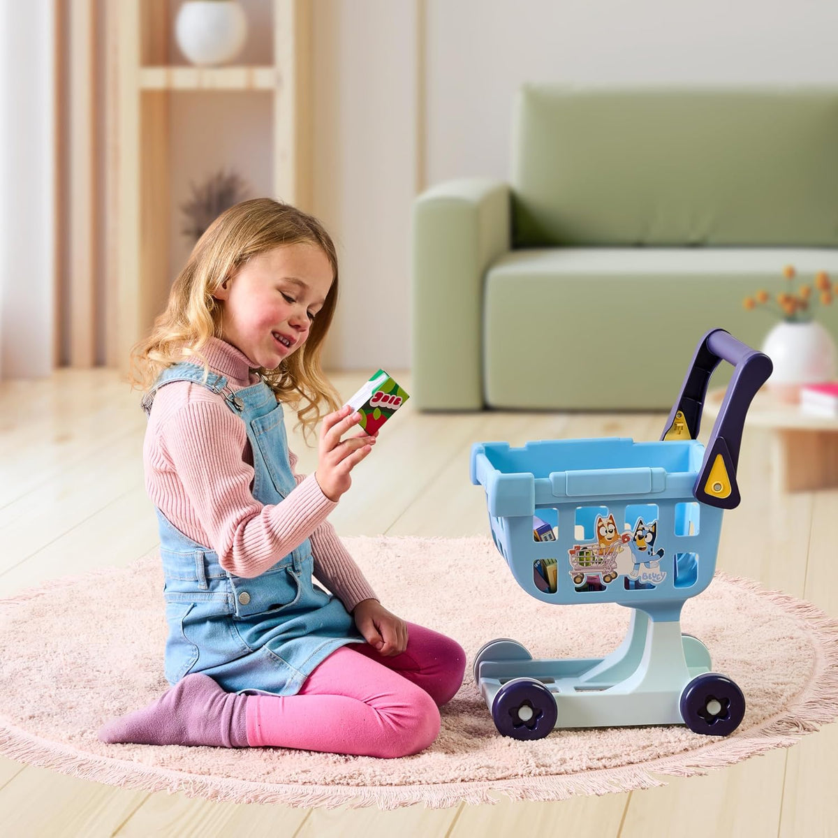 19.3 Inch Tall Shopping Trolley with 8 Cardboard Goods Z795