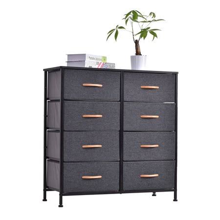 Gray 8 Drawer Dresser and Chest B707