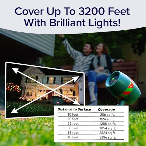 2 Pack Outdoor Christmas Laser Projector with Remote Q9920