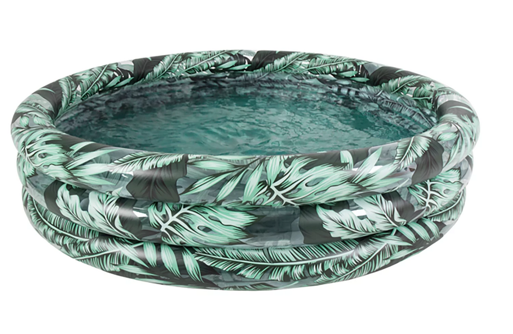 Round Soft-Sided 3-Ring Inflatable Kiddie Pool W922235