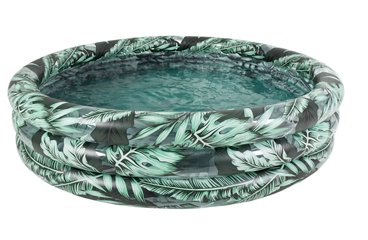 Round Soft-Sided 3-Ring Inflatable Kiddie Pool W922235