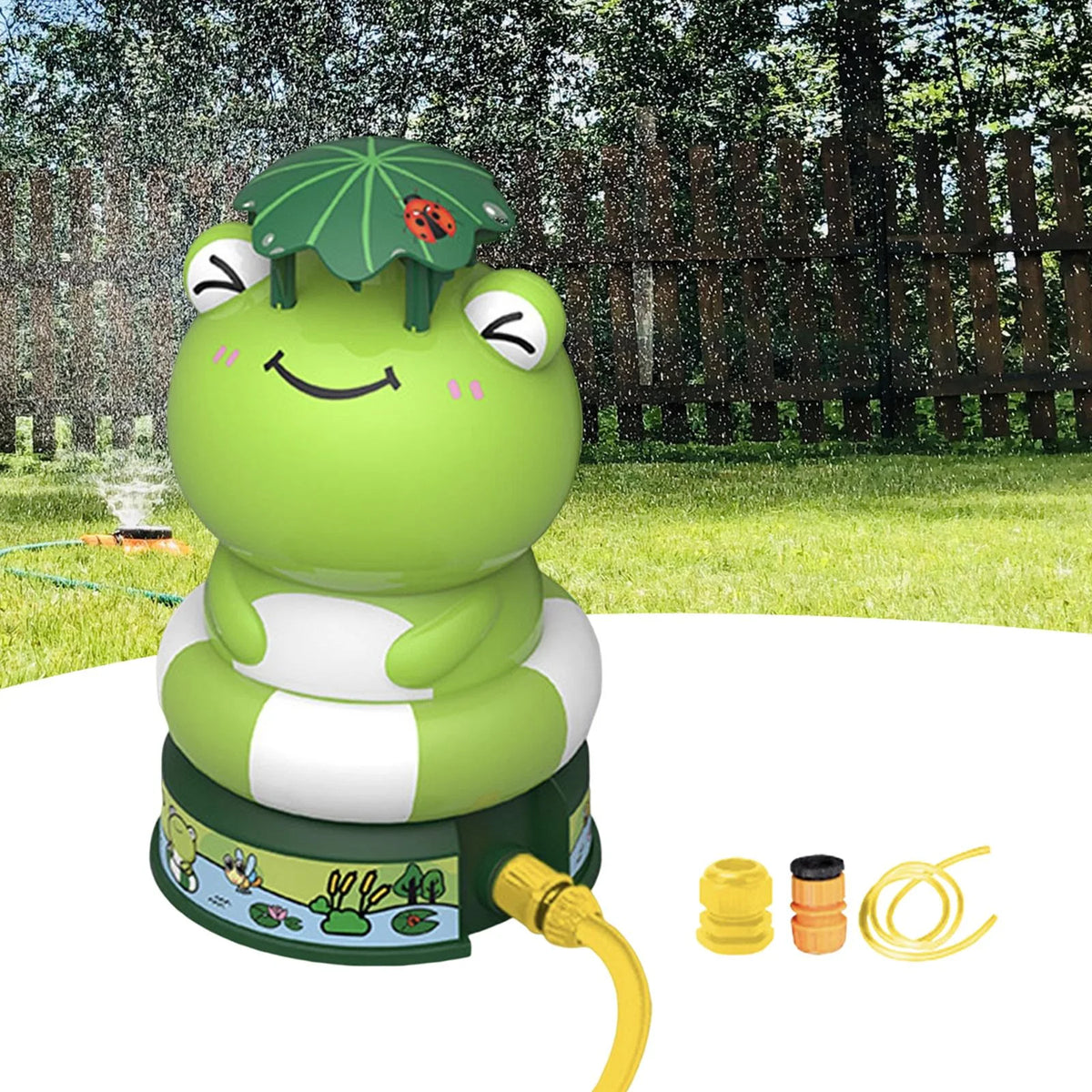 Frog Sprinkler for Kids Outdoor Water Sprinkler Q85226