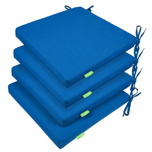 Outdoor Chair Cushions Set of 2 with Ties Water Repellant Fade Resistant O4094