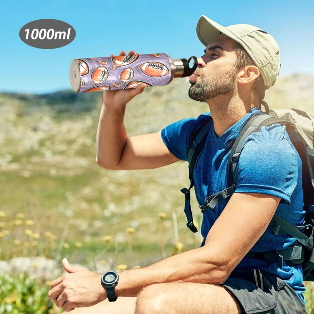 20 oz Insulated Stainless Steel Water Bottle with Straw Lid F54380