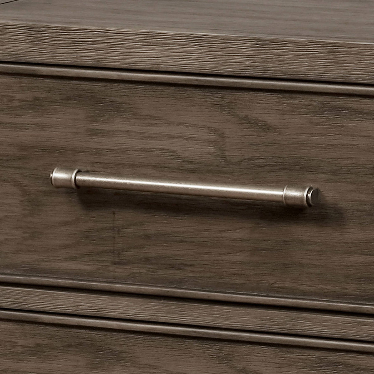 Grey Solid Wood 2-Drawer Nightstand H3266