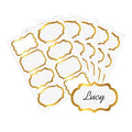 Gold Name Tag Stickers 2x3 inch 200 Pcs J602041