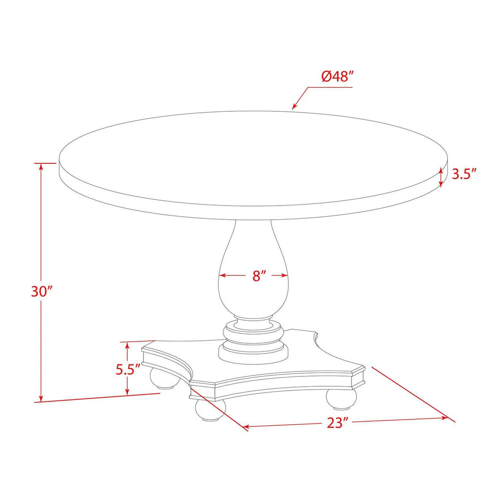 5-Piece Wood Dining Set Y5812
