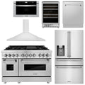 48 Dual Fuel Range, Range Hood, Refrigerator, Microwave Drawer, Dishwasher and Wine Cooler K675229