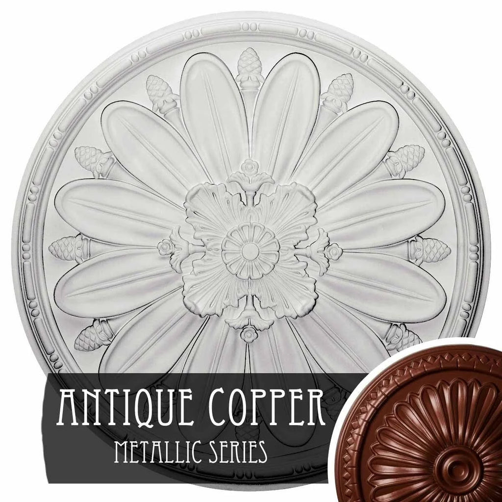 Ultra Pure White Crackle Ceiling Medallion A373