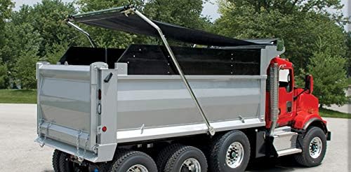 7' x 21' Double Pocket Dump Truck Tarps 18Oz Solid Vinyl F652248