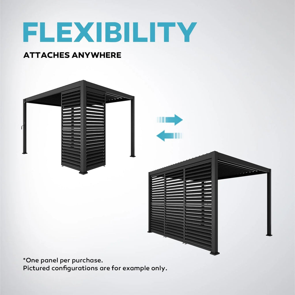 Aluminum Louvered Sun Shade Shutter Wall Panel O382