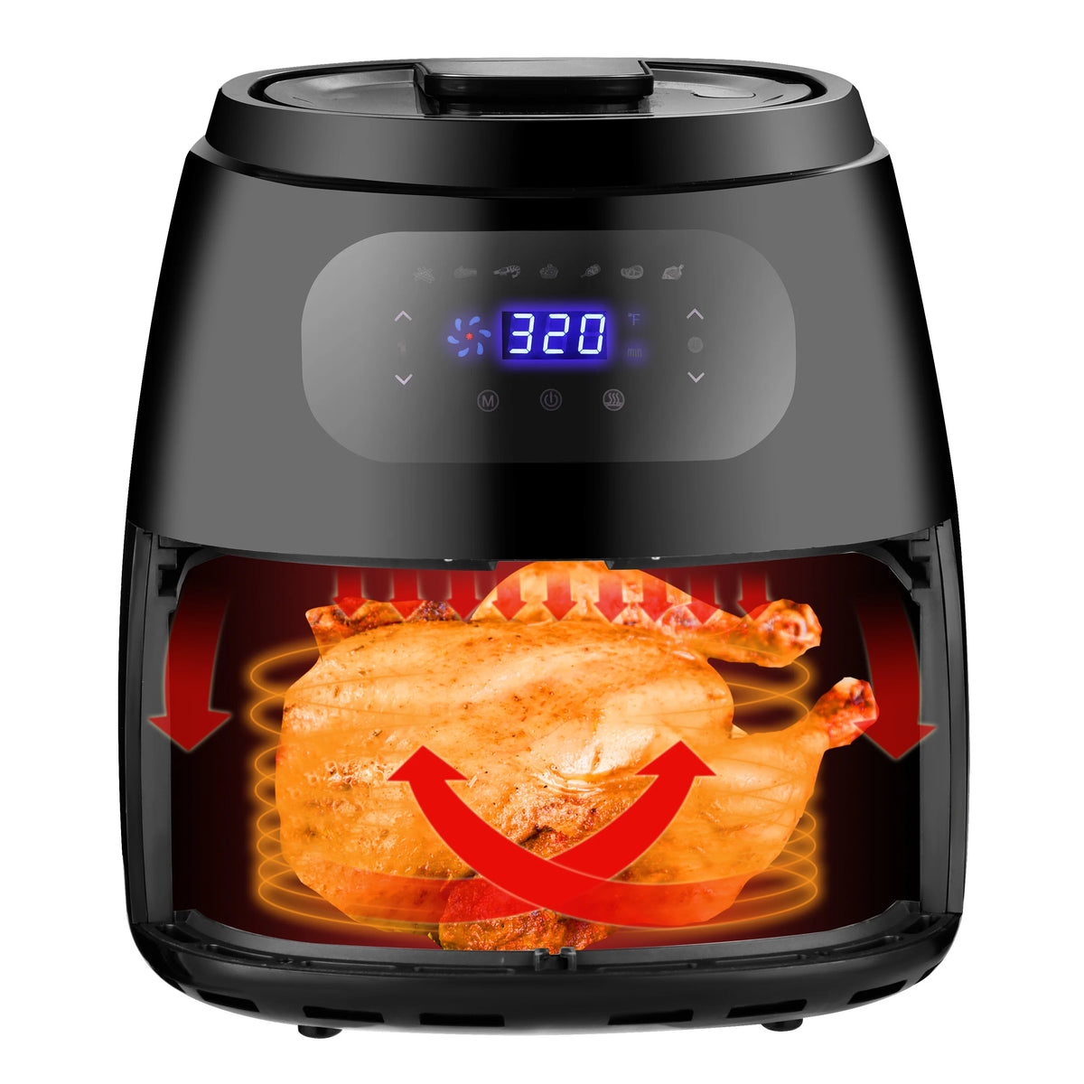 1700W Digital Multi-Functional Air Fryer 7.6 Qt Z72769