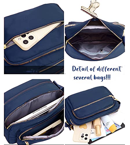 Black Nylon Crossbody Bag V2269