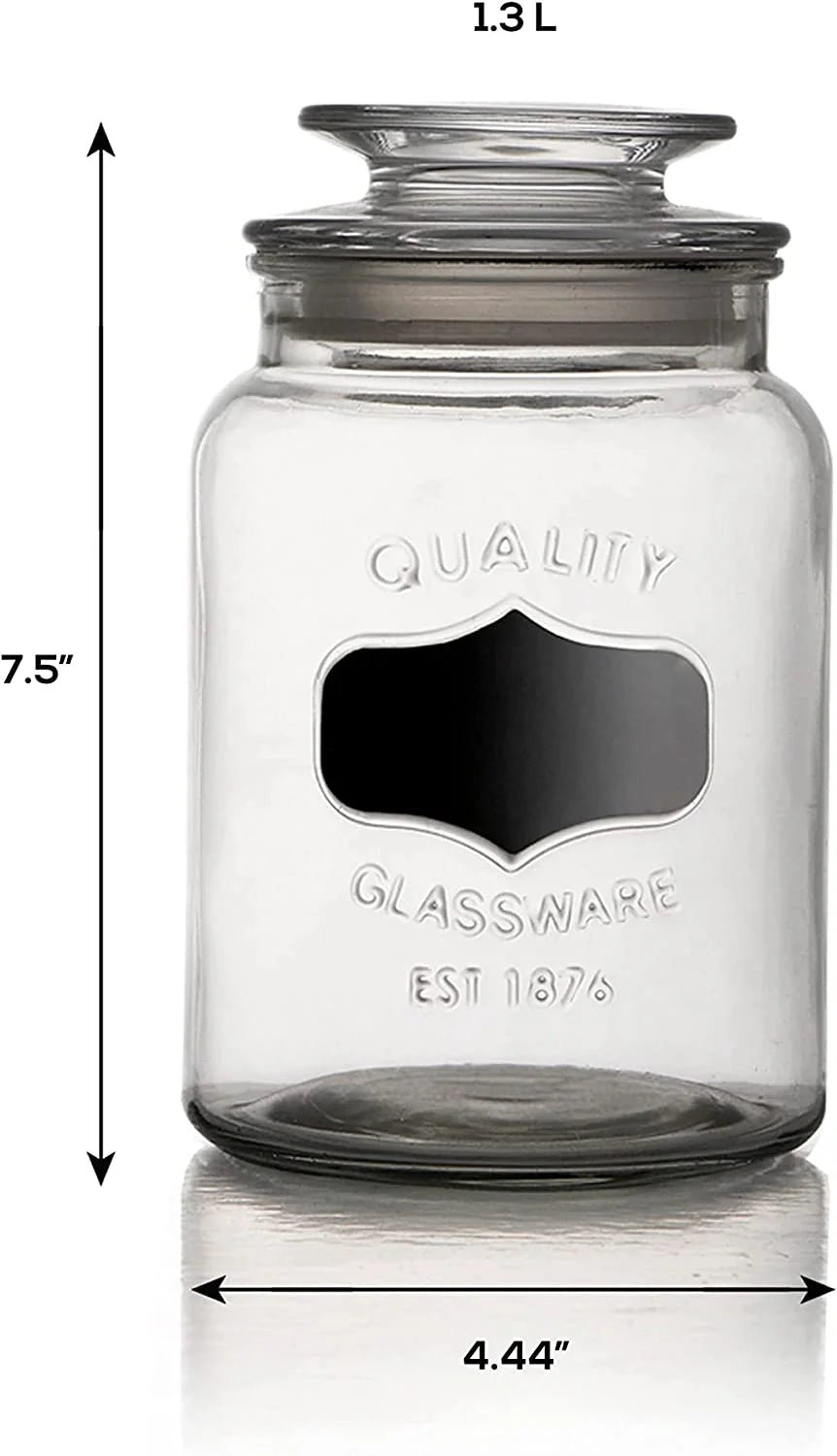 Clear Glass Food Storage Containers Set of 3 Q806
